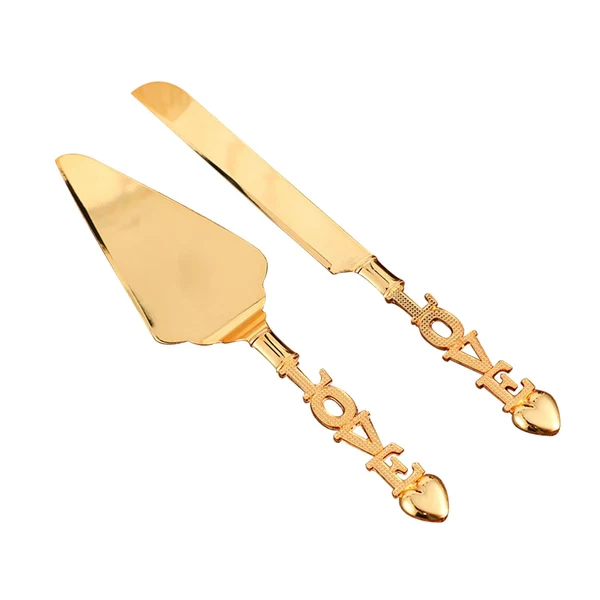 Classic Maxbell Cake Serving Set Spatula Baking Tool Cake Cutting Set for Wedding Supplies Love Elegant