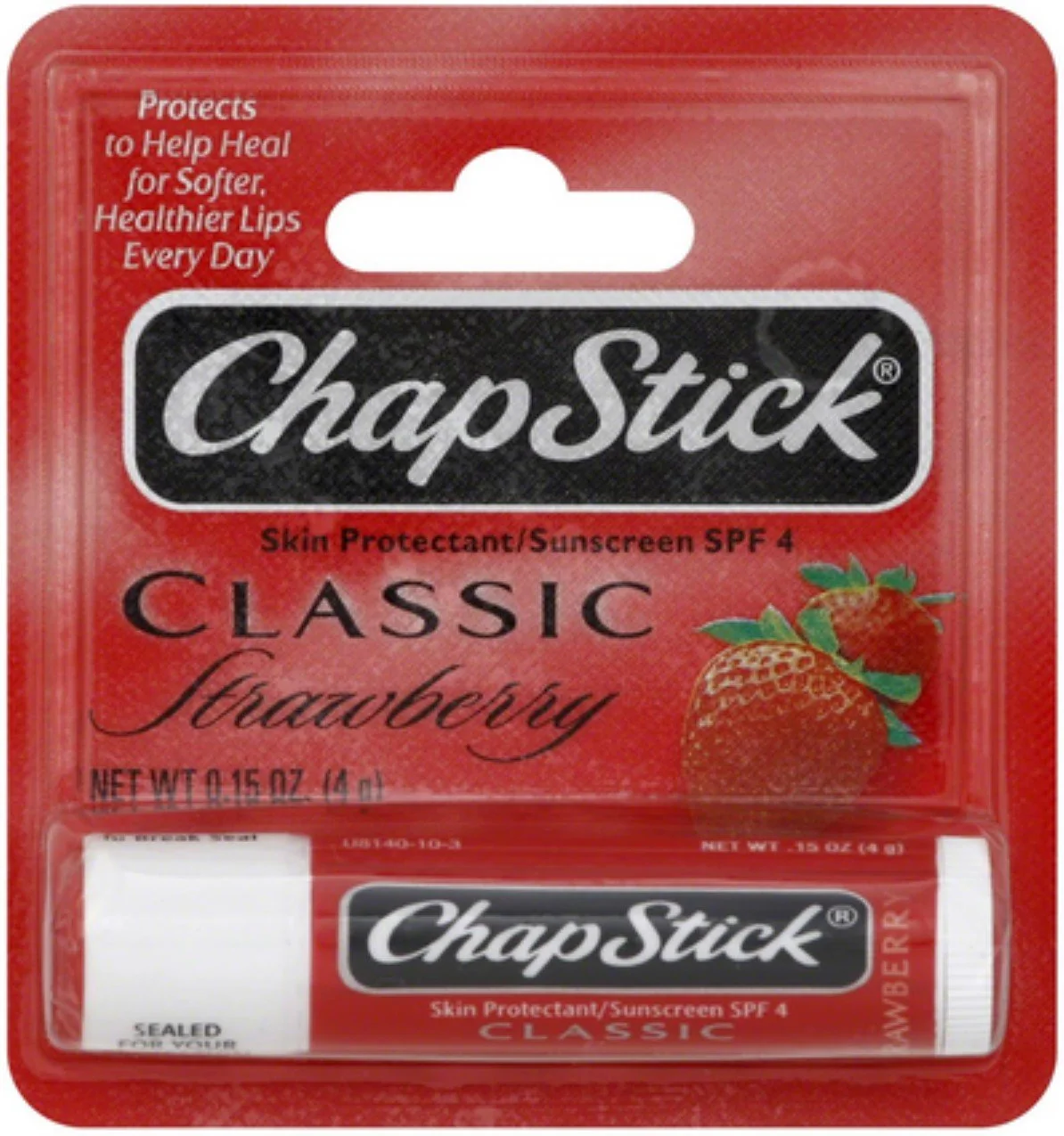 Exclusive ChapStick Lip Balm Strawberry 0.15 oz Pack of 12 Enhanced