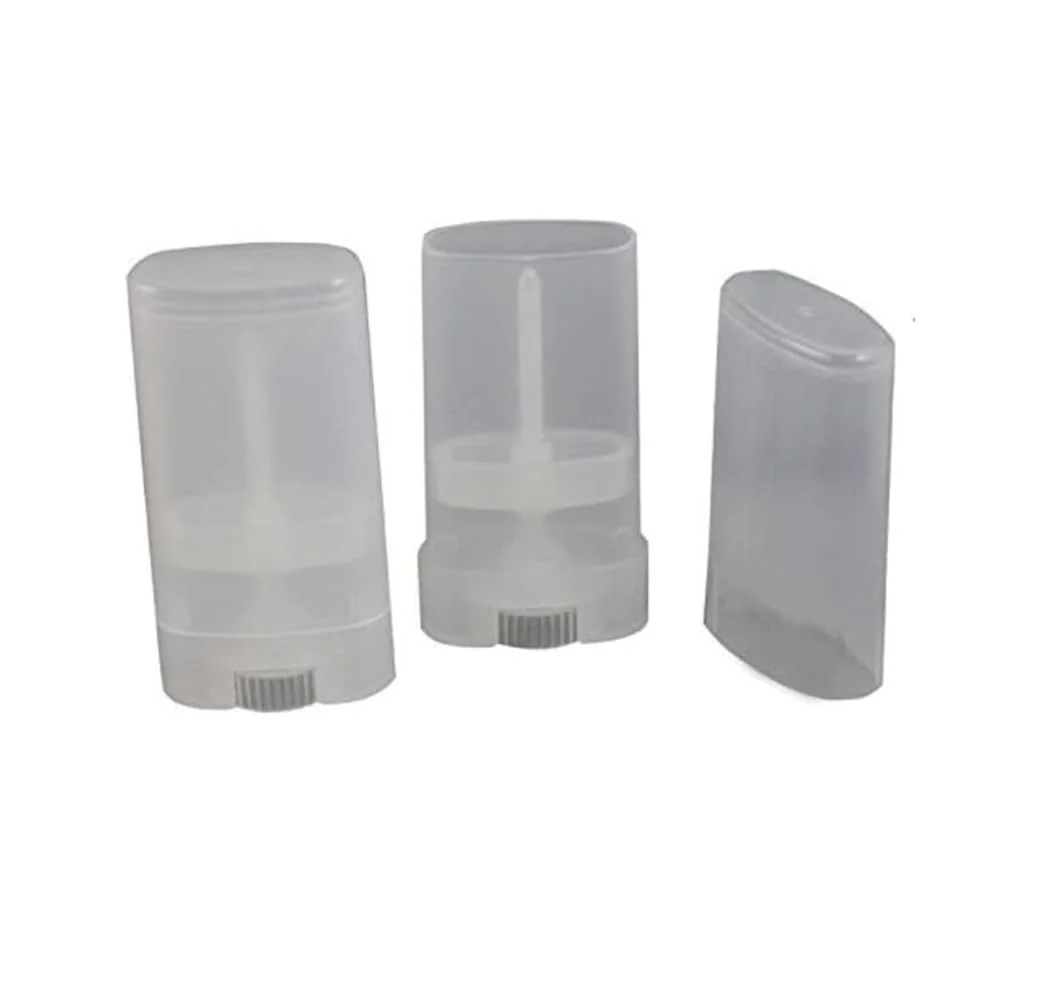 Quality Elandy 15ml Empty Oval Lip Balm Tubes Deodorant Containers Lip Balm Tubes Lip Gloss Container Holder With Caps Clear White Pack of 6pcs Transparent Powerful