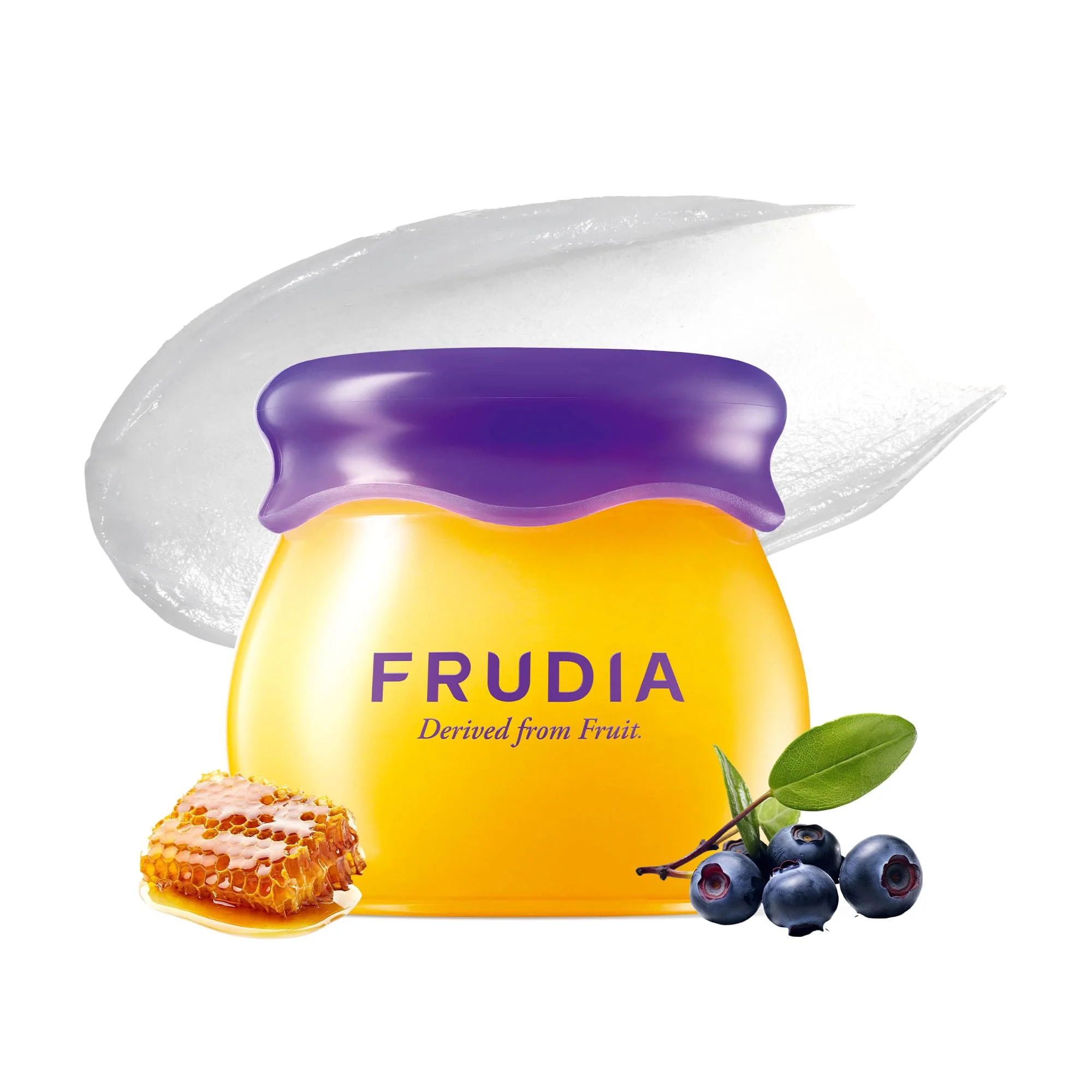 Flexible FRUDIA Blueberry Honey Lip Balm Exfoliating Moisturizing Dewy Korean Lip Balm for Dry Lips made with Jeju Blueberry Honey Extracts for Soft Functional
