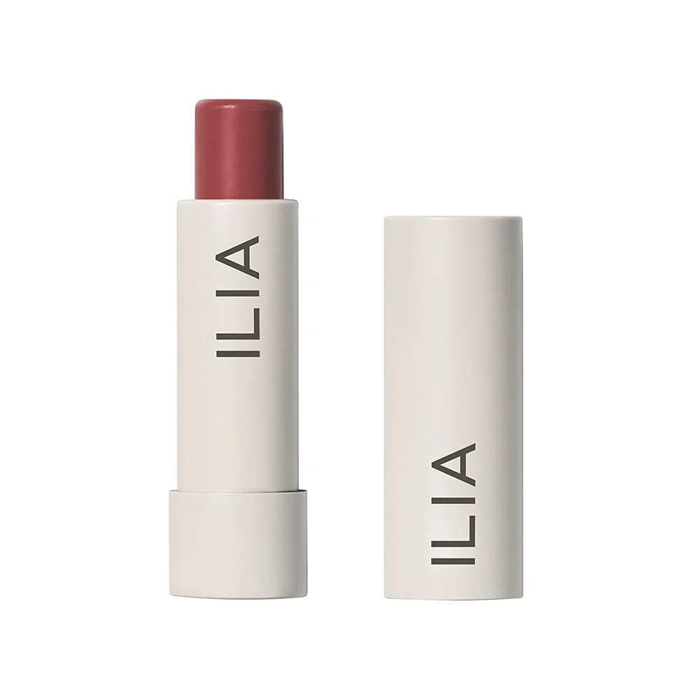 High-Grade ILIA - Balmy Tint Hydrating Lip Balm Buildable Lip Color Soft Shine Nourish Moisturize with Shea Butter Rosehip Seed Oil Vegan Clean Luxury