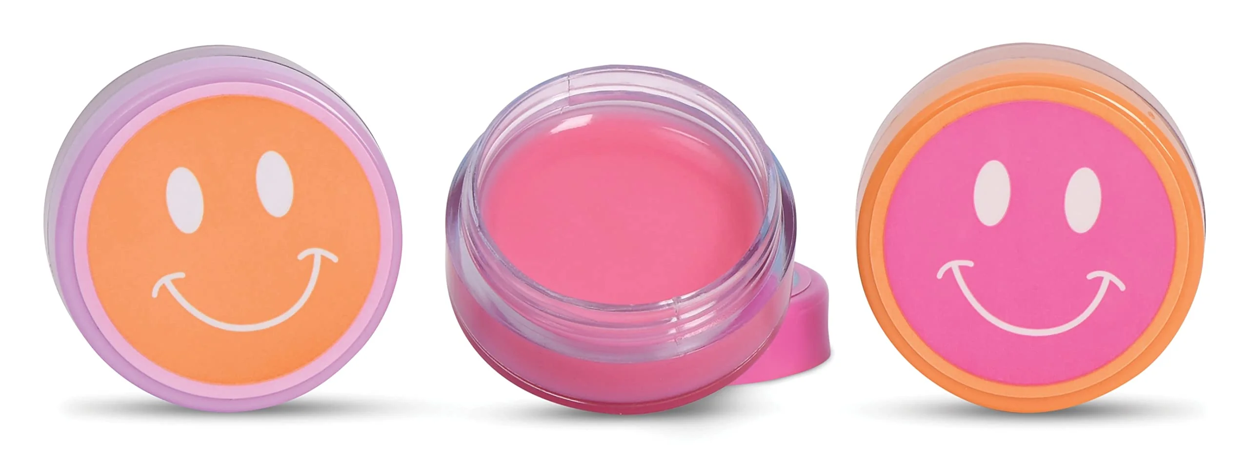 Refined iscream Choose Happy Smiley Face Scented Classic Pot Style Set of 3 Lip Balms Proven
