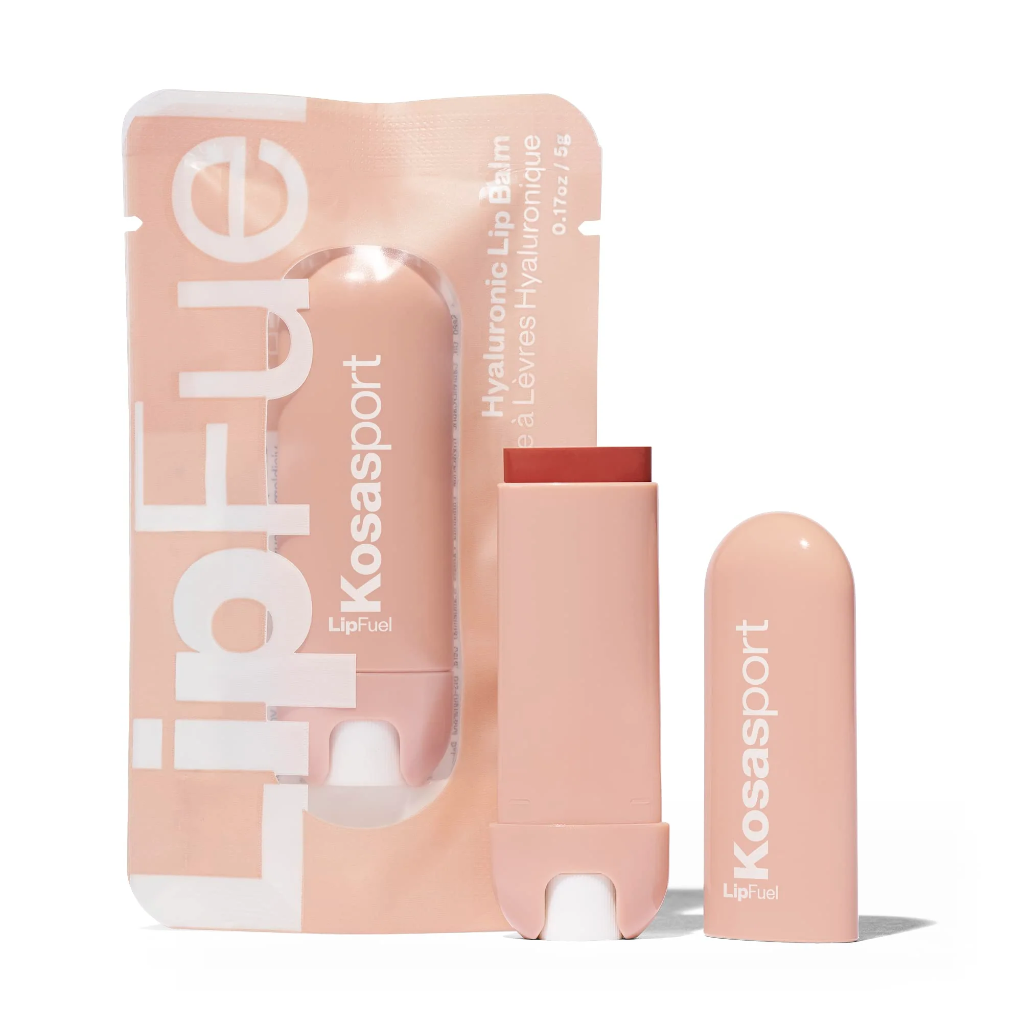 Excellent Kosas Lipfuel Hyaluronic Active Sport Lip Balm - Hydrates Energizes and Protects - Natural Lip Treatment and Care Flow World-Class