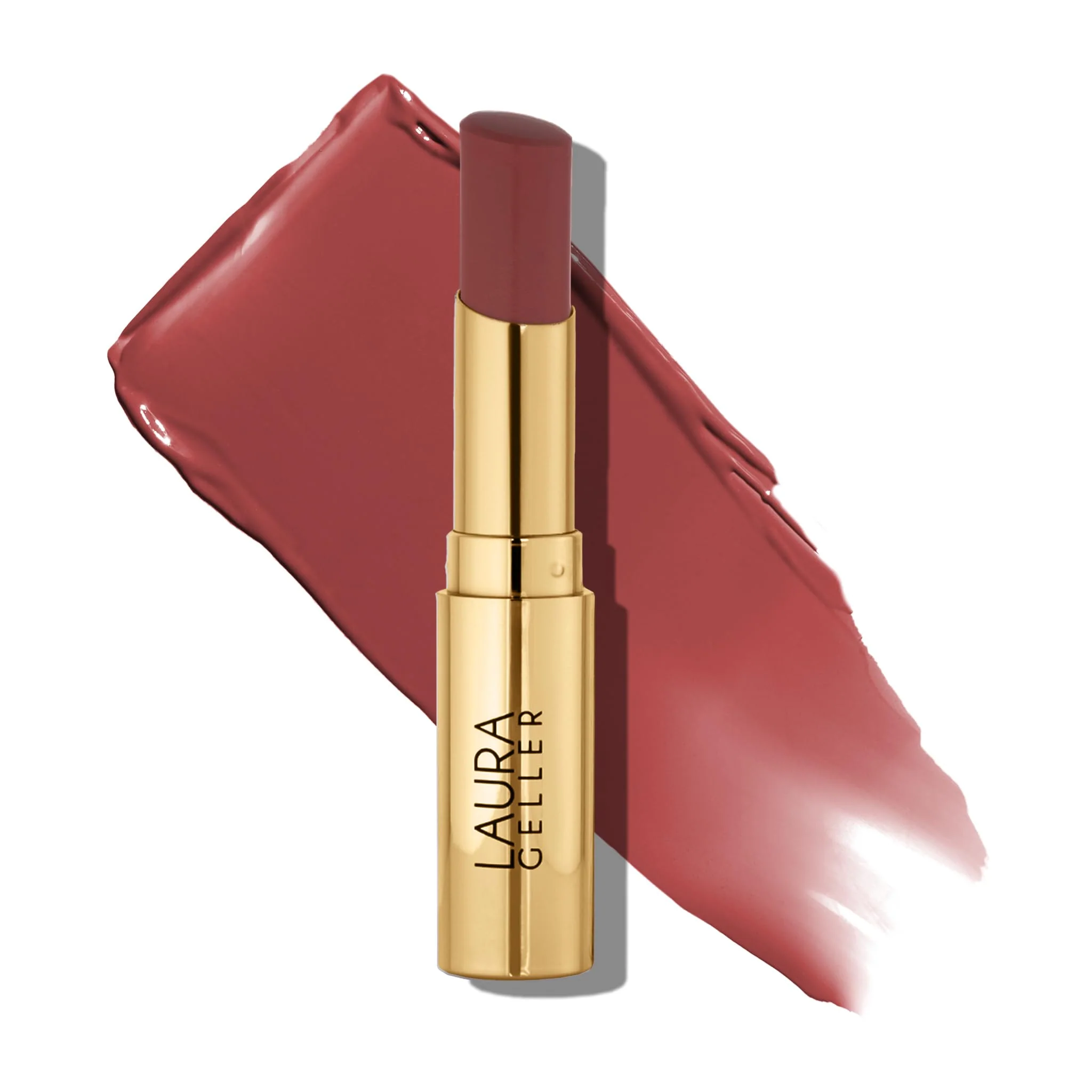 High-Grade LAURA GELLER NEW YORK Jelly Balm Moisturizing Tinted Lip Balm - Terracotta Go - Hydrating Vitamin E - Semi-Shine Finish Convenient