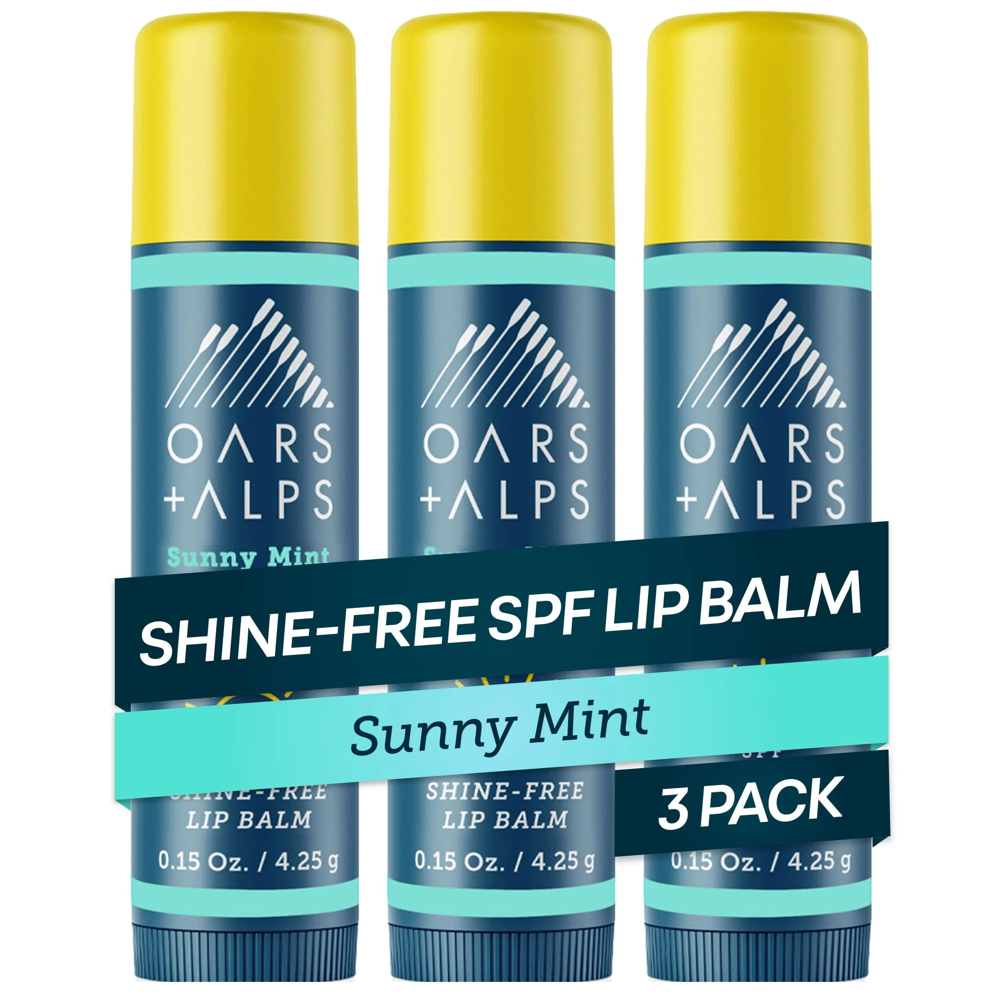 Smooth Oars Alps Lip Suncreen SPF 18 Lip Balm Shine Sunscreen for Lips Infused with Vitamin E Peppermint Spearmint Water Sweat Resistant Efficient