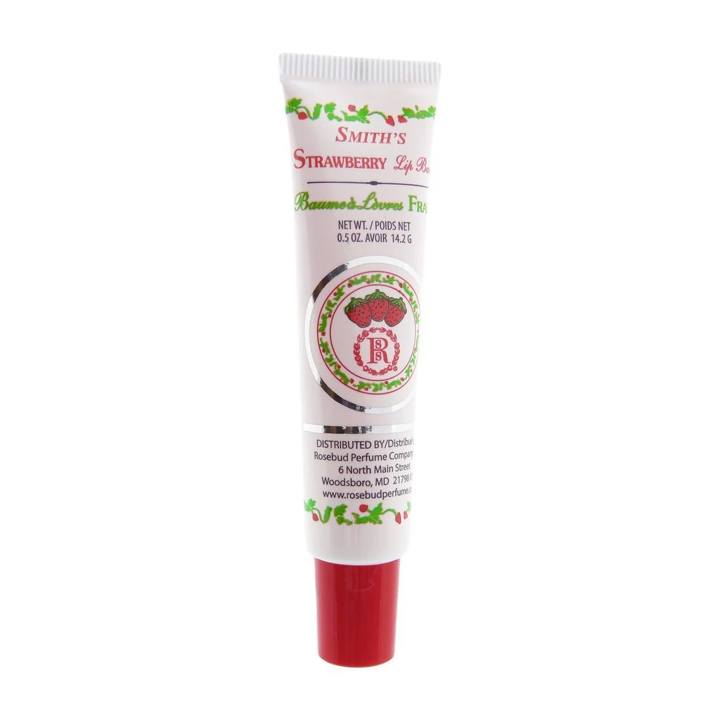 Trusted Rosebud Lip Balm Tube Strawberry.5 Ounce Traditional