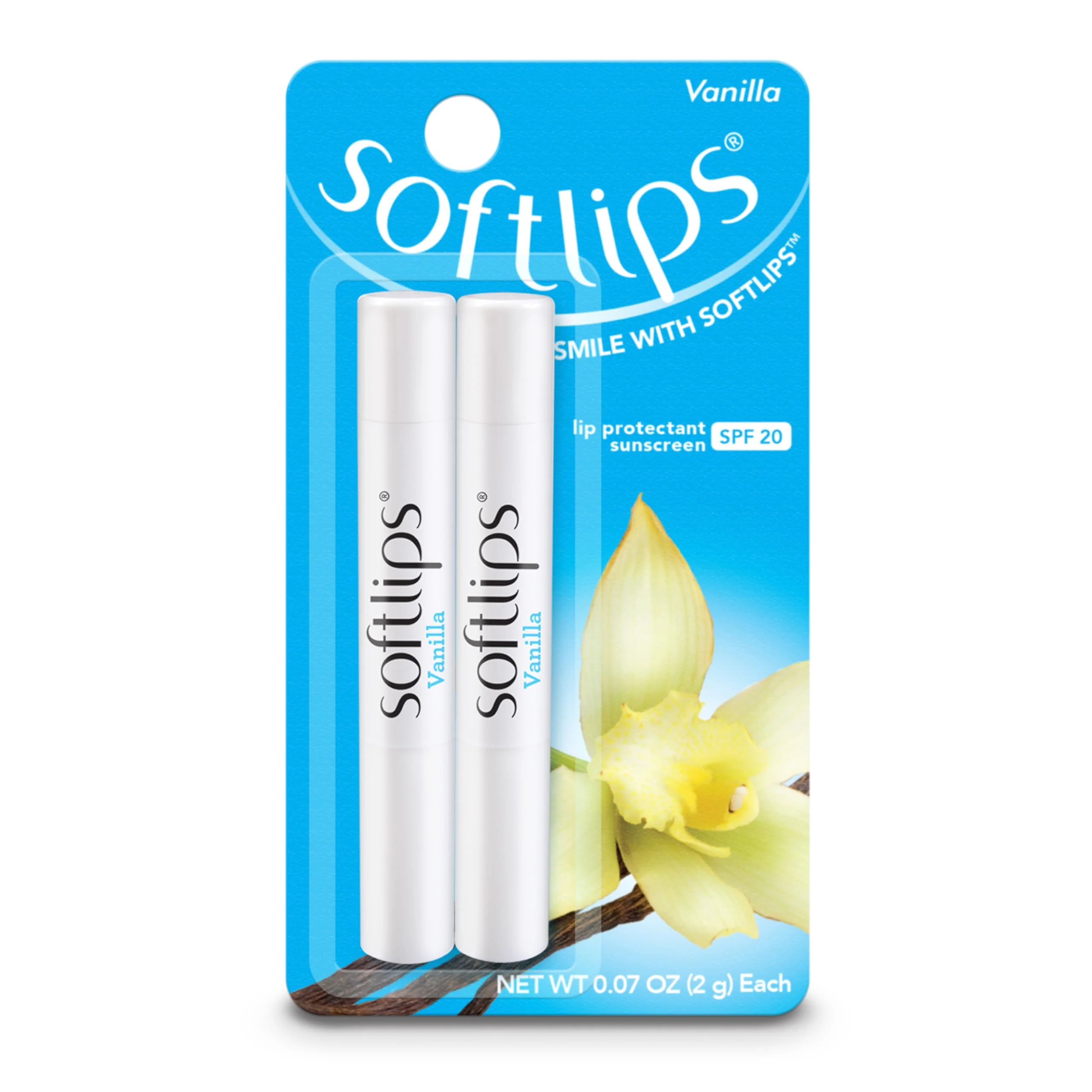 Classic Softlips Daily Lip Moisturizer For Very Dry Lips Vanilla Flavored Lip Balm SPF 20 Hydrates Soothes Prevents Chapped Lips Smooth Glide Formula Contemporary