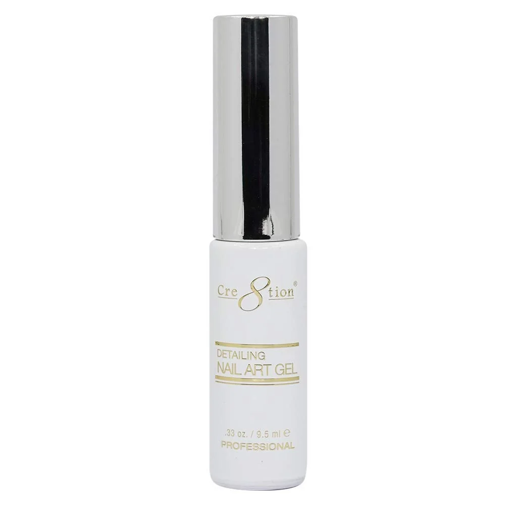 Recyclable Cre8tion Detailing Nail Art Gel Striper 02 White Stylish