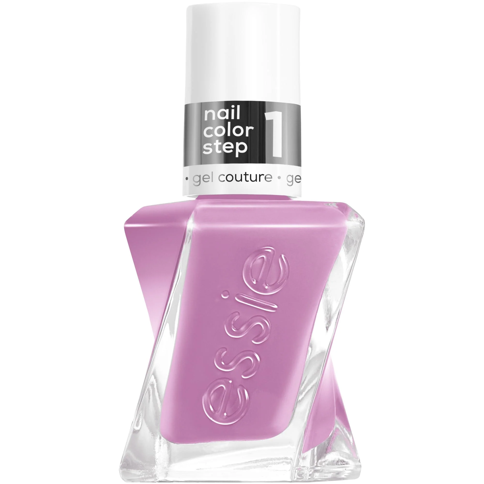 Natural essie Gel Couture 2-Step Longwear Nail Polish Dress Call Purple Nail Polish 0.46 fl. oz. Original Design