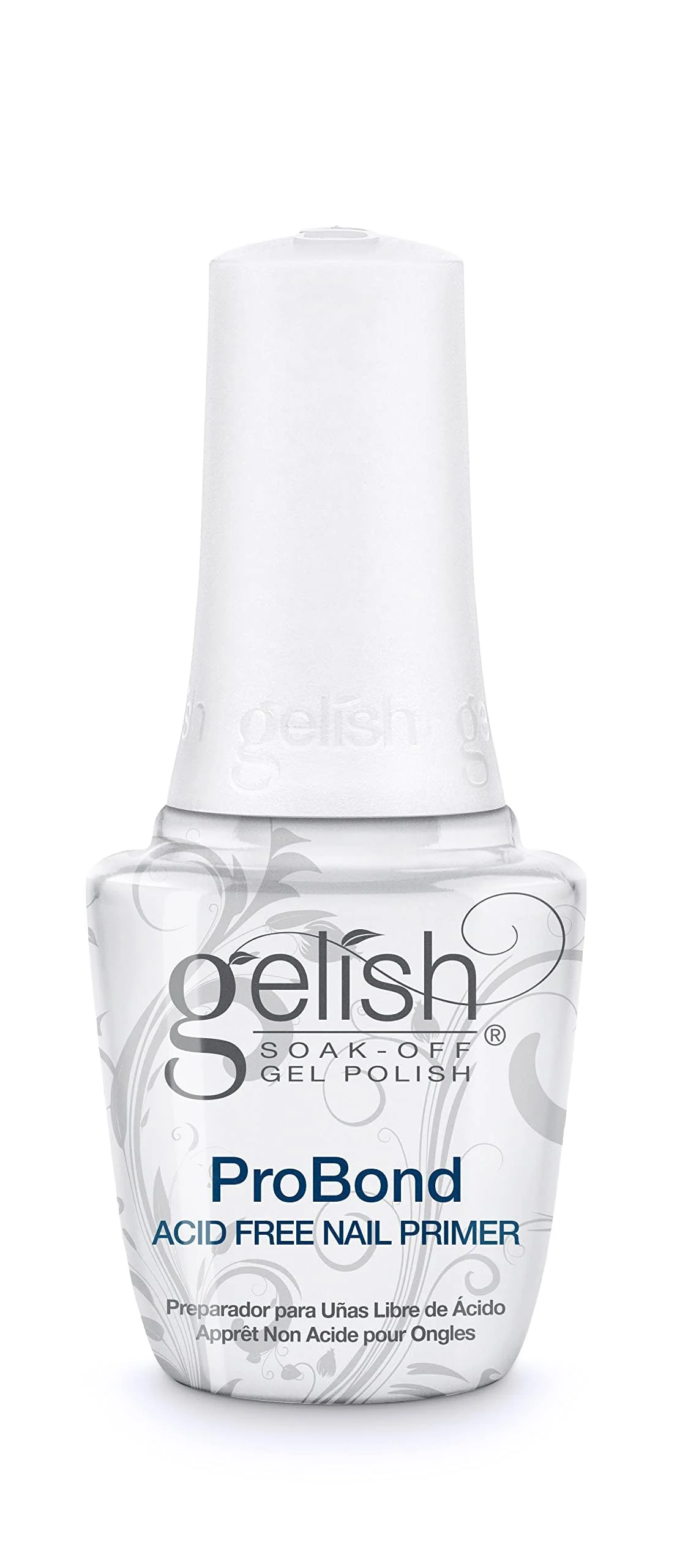 Recyclable Gelish ProBond Nail Primer - Acid- Gel Acrylic Adhesion pH-Balanced Promotes Long-Lasting Bond for Nail Plates Safe for Natural Nails 15mL Pure