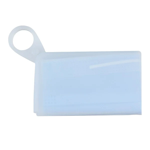 Exclusive Maxbell Disposable Mask Silicon Storage Case Pocket Size Pouch Case White Detailed
