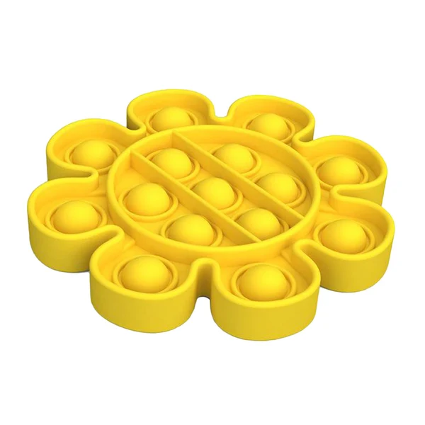 Natural Maxbell Push Bubble Sensory Fidget Toy Stress Reliever for Adults Game Disk-Yellow Superior