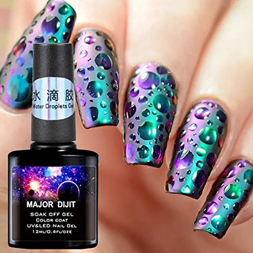Versatile Major Dijit 8ml Bottle Water Droplet Nails Gel Nail Polish Soak Off UV LED Nail Gel Polish Nail Art Design B Safe