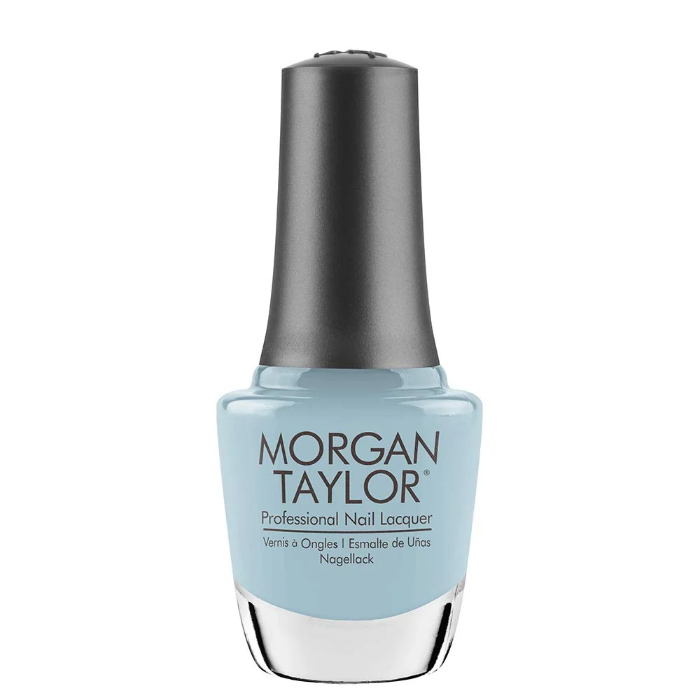 Smooth Morgan Taylor Nail Lacquer Water Baby Blue Professional Lacquer Vibrant Chip-Resistant Fast-Drying Long-Lasting High-Shine Official