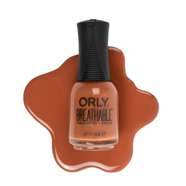Fine Crafted Orly Nail Polish 'Sienna Suede' Golden Caramel Creme Nail Lacquer from Breathable Collection 0.6fl oz Safe