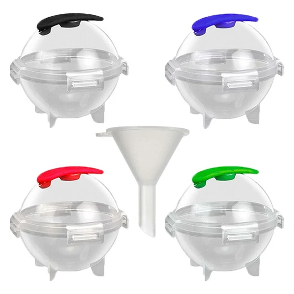Trendy Maxbell 4x Ball Ice Molds DIY Home Bar Party Cocktail Sphere Round Ball Ice Makers Traditional