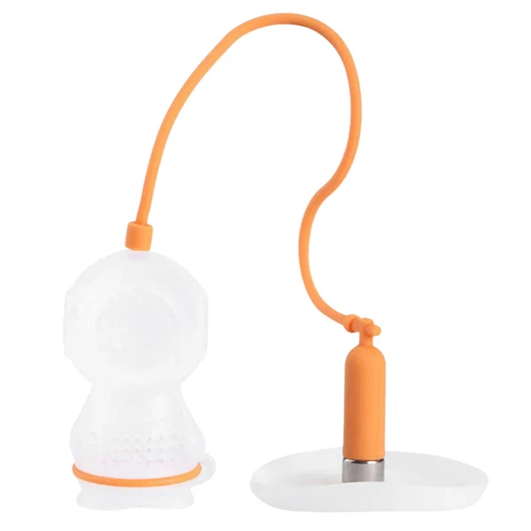 Official Maxbell Slicone Tea Strainer Tea Steeper for Loose Leaf Tea Orange Trusted