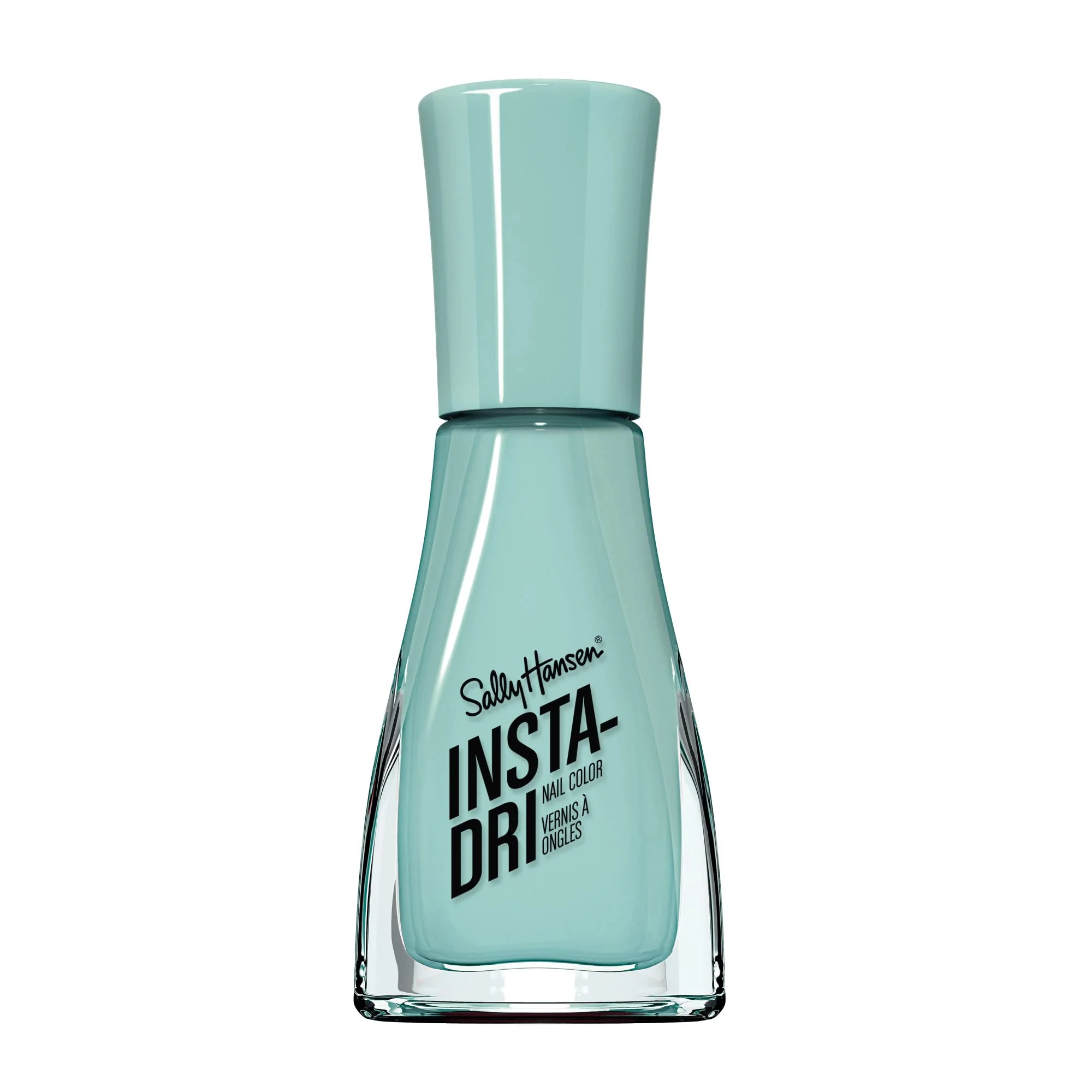 Verified Sally Hansen Insta-Dri Nail Polish Quick Dry Long Lasting Streak- Shine Opaque Shiny 510 Gain Mo-Mint-Um Cool Mint Blue Nail Color. Traditional