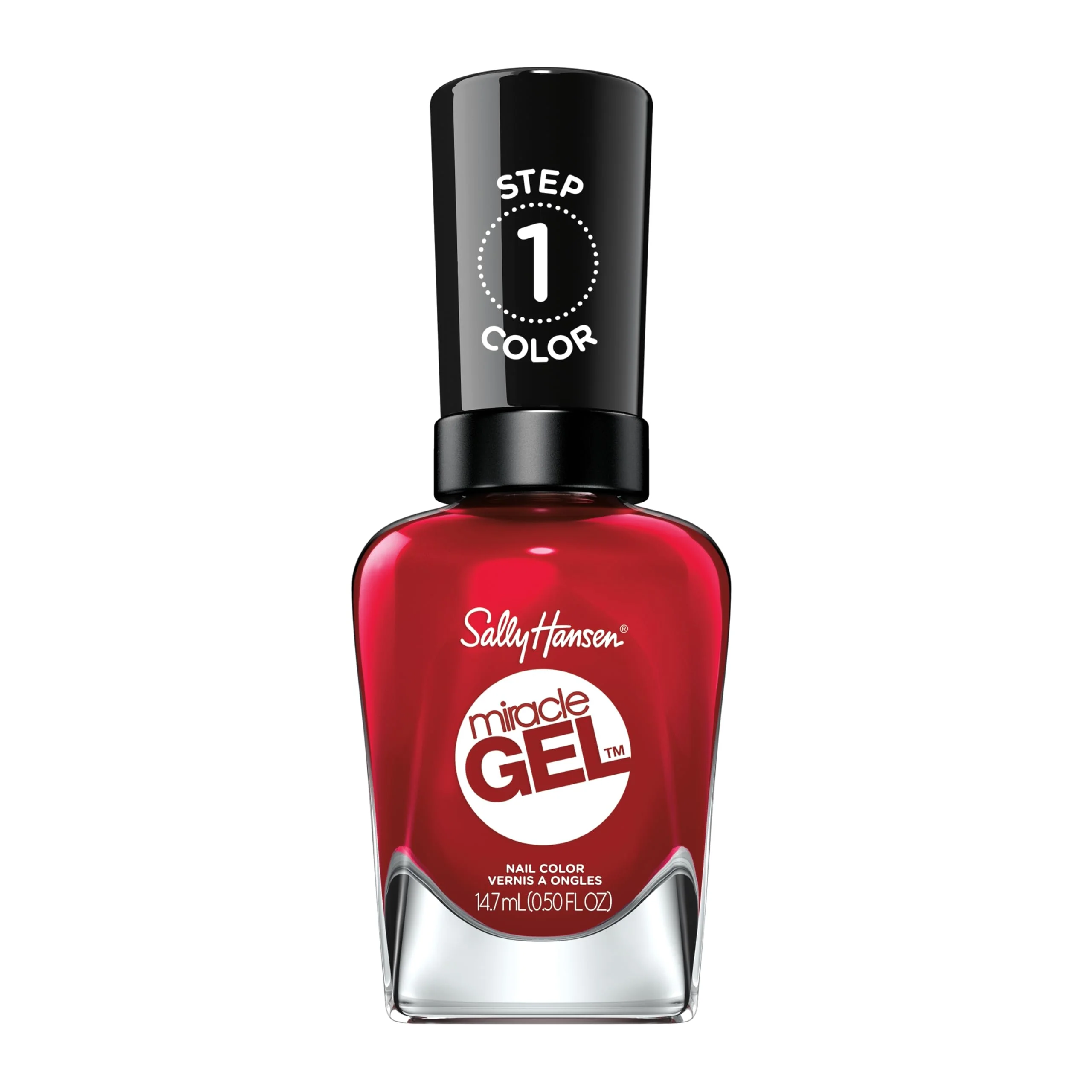 Professional Sally Hansen Gel Salon Quality Nail Polish Gel-Like Formula Two-Step System No UV Light Needed Long Lasting Opaque Glossy 449 Specialty