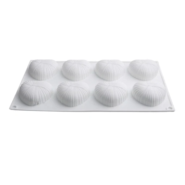 Prestigious Maxbell 3D Heart Shaped Cake Mould Bakeware Chocolate Mold for Mousse Cake Ice Cream 297x170x20mm Green