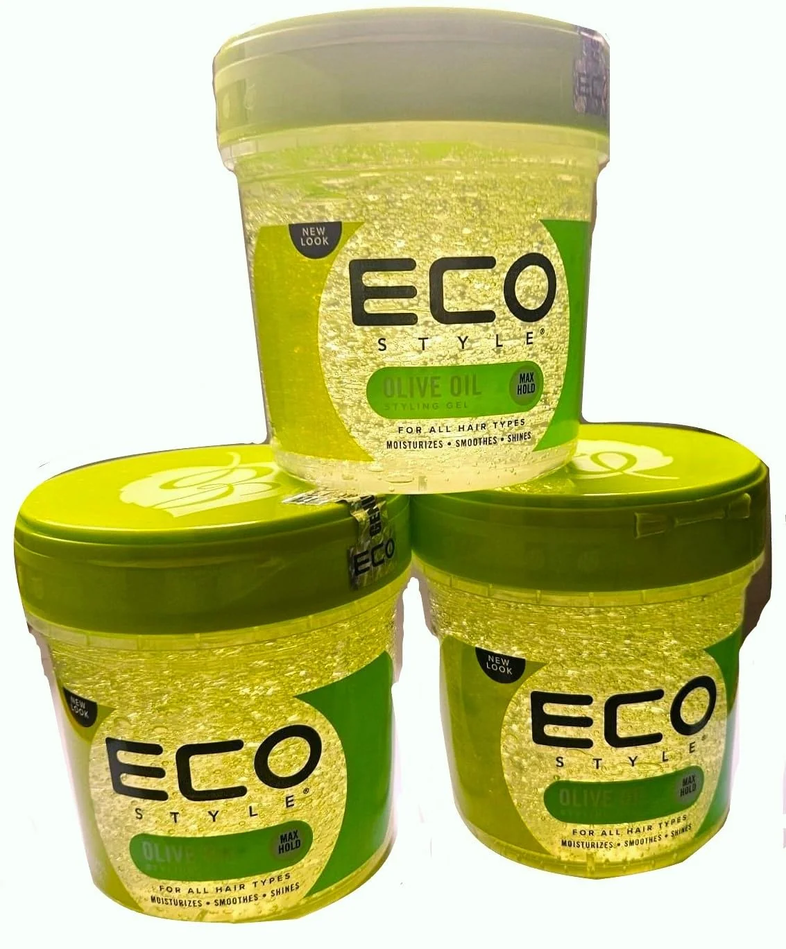 Eco-Friendly 3x Eco Styler Olive Oil Styling Gel - Haargel 473ml insgesamt - 1 42L Effective