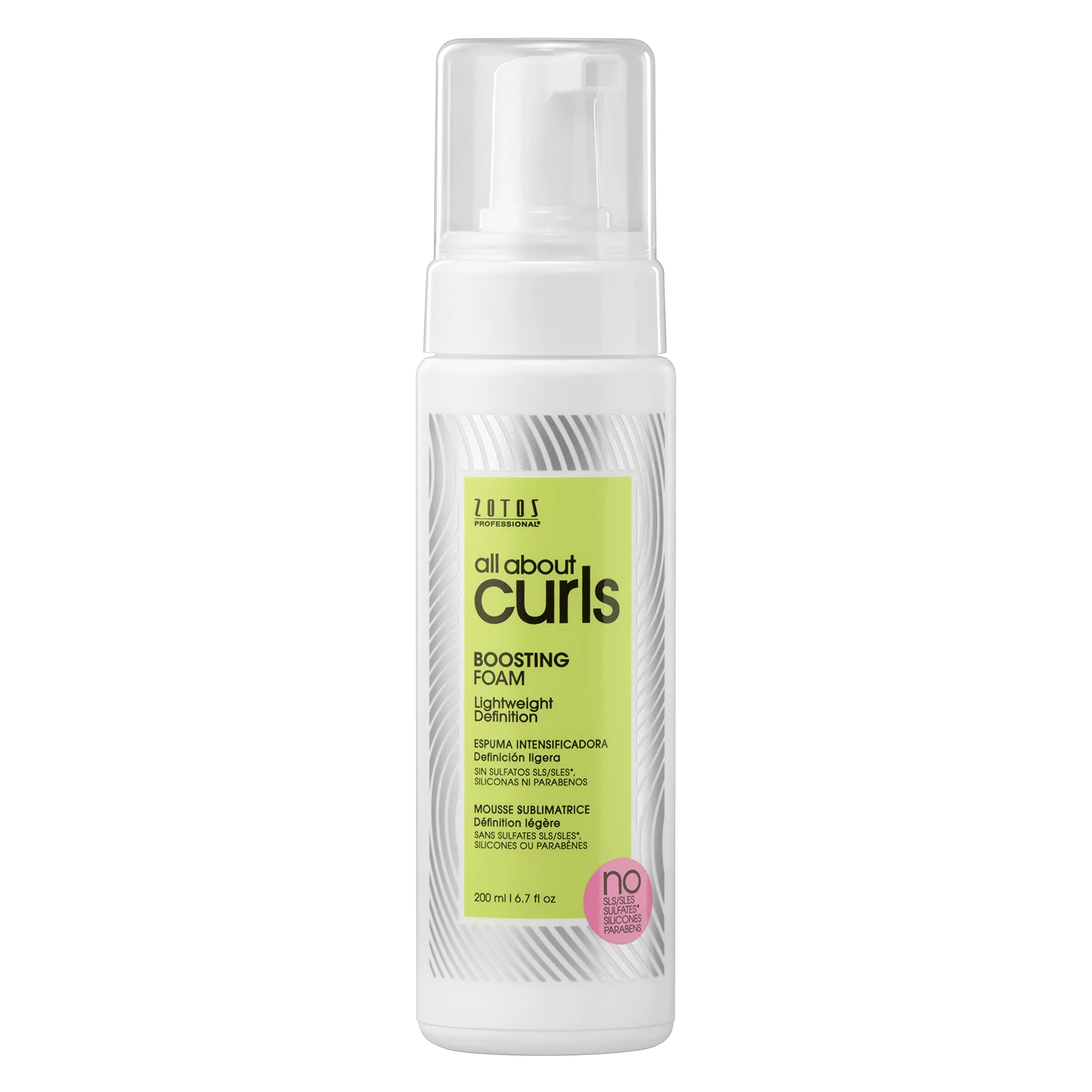 Classic All About Curls Boosting Foam Lightweight Definition Hold Curly Hair Products Volumizing Extra Fullness Body All Curly Hair Types Vegan Sophisticated