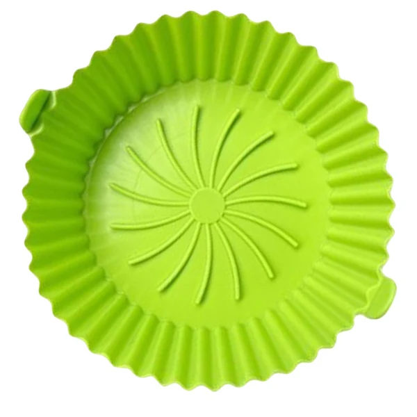 Outstanding Maxbell Multifunctional Air Fryer Silicone Pot Heat Resistant for Air Fryer Green First-Class