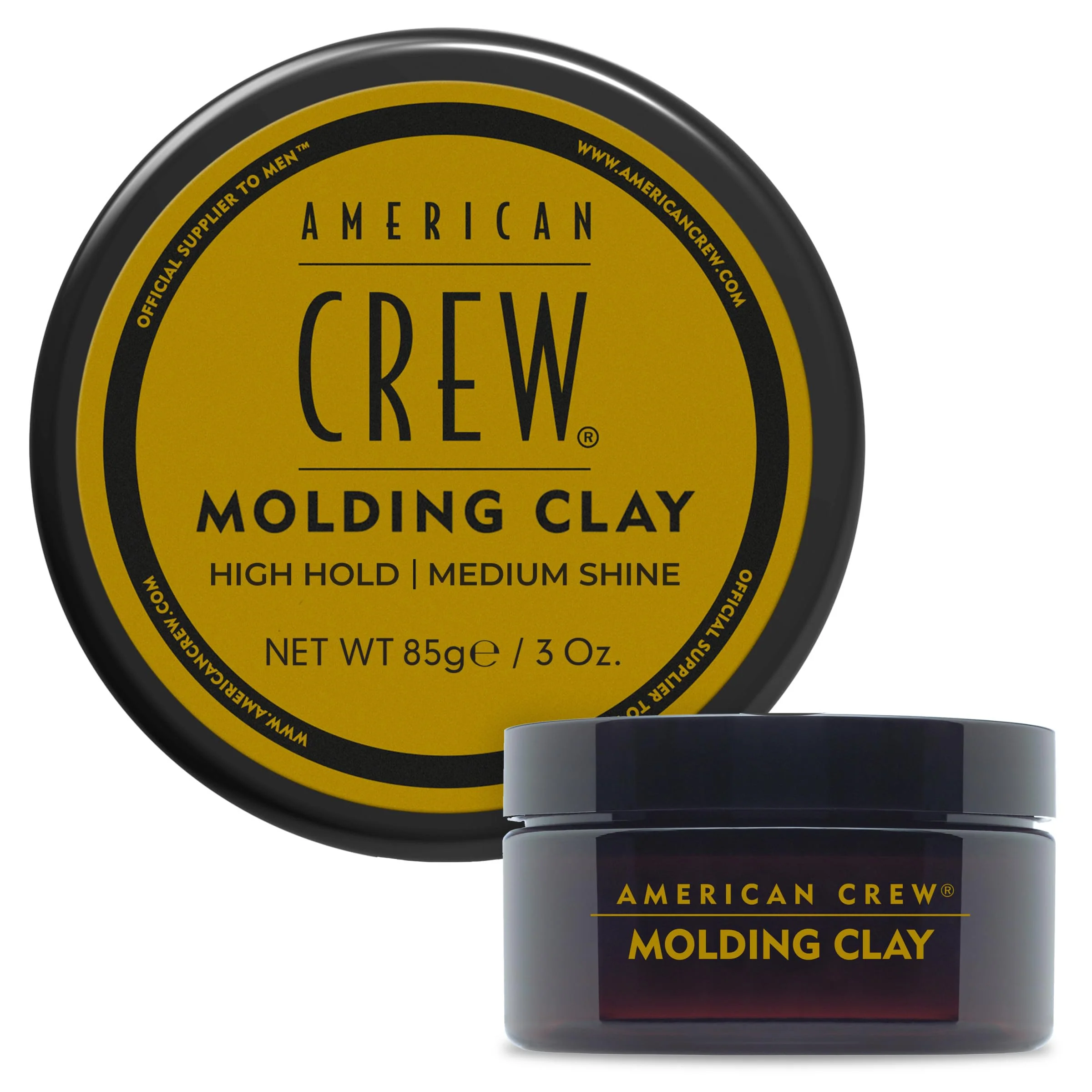 Exceptional American Crew Men's Hair Molding Clay Like Styling Gel with Strong Hold Medium Shine Stocking Stuffer for Him 3 oz High-Performance
