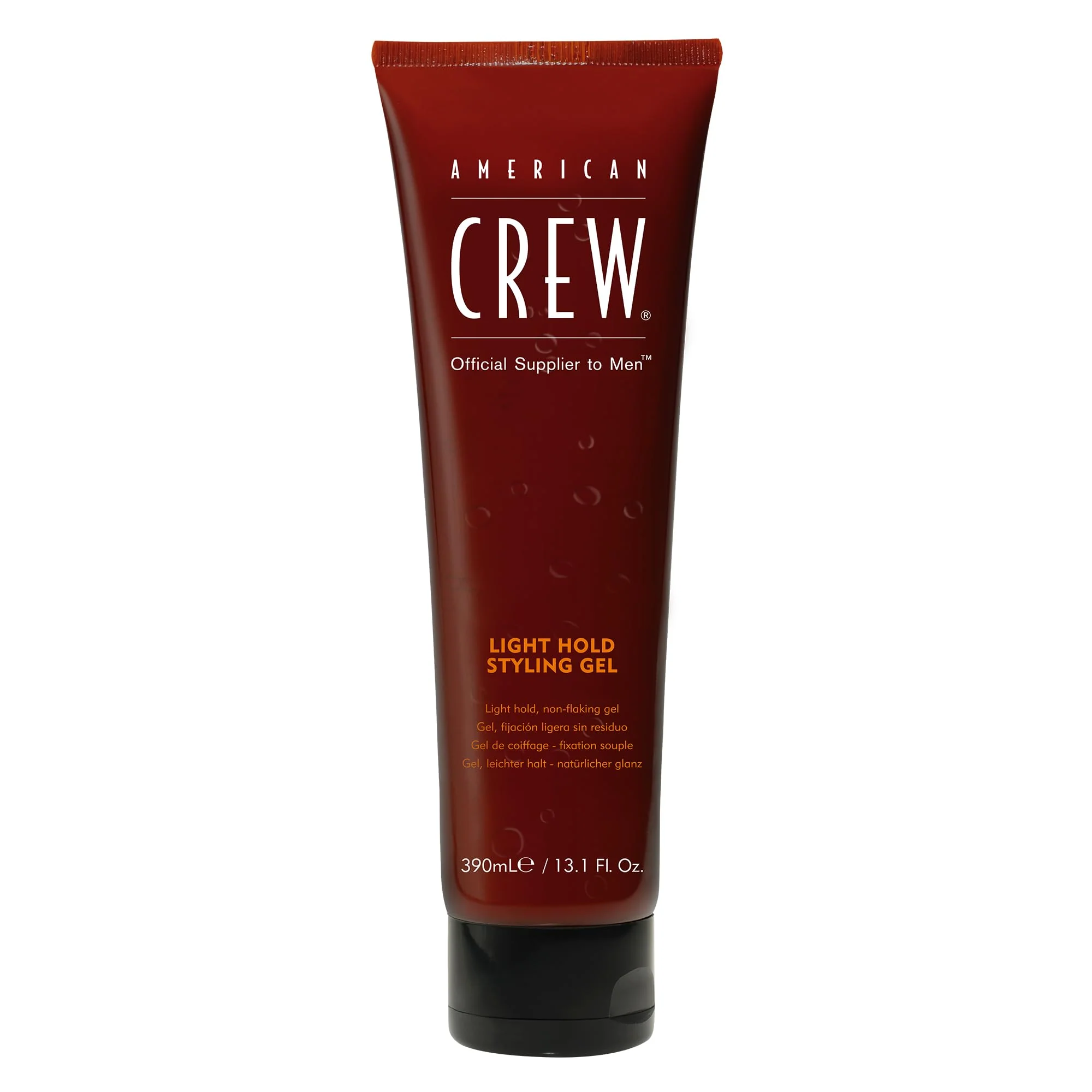 Environmentally Friendly American Crew Men's Hair Gel Light Hold Styling Product Gift for Him 13.1 fl oz World-Class