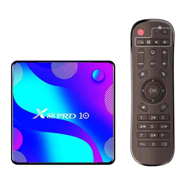 Easy-to-Use Maxbell 4K Ultra HD X88 PRO 10 Quad Core Smart Media Player 4G 64G AU Plug Casual