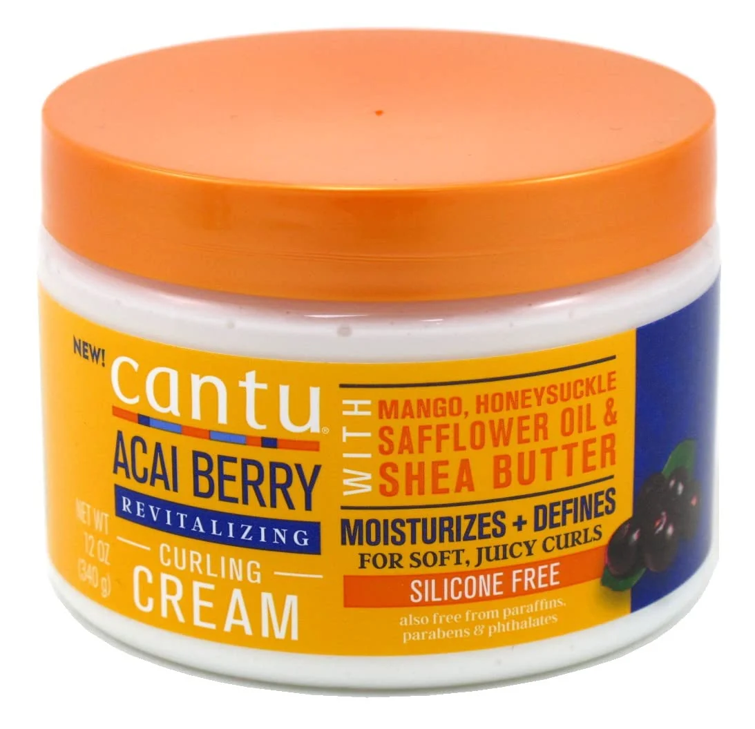 Specialty Cantu Acai Berry Curling Cream Revitalizing 12 Ounce Superior