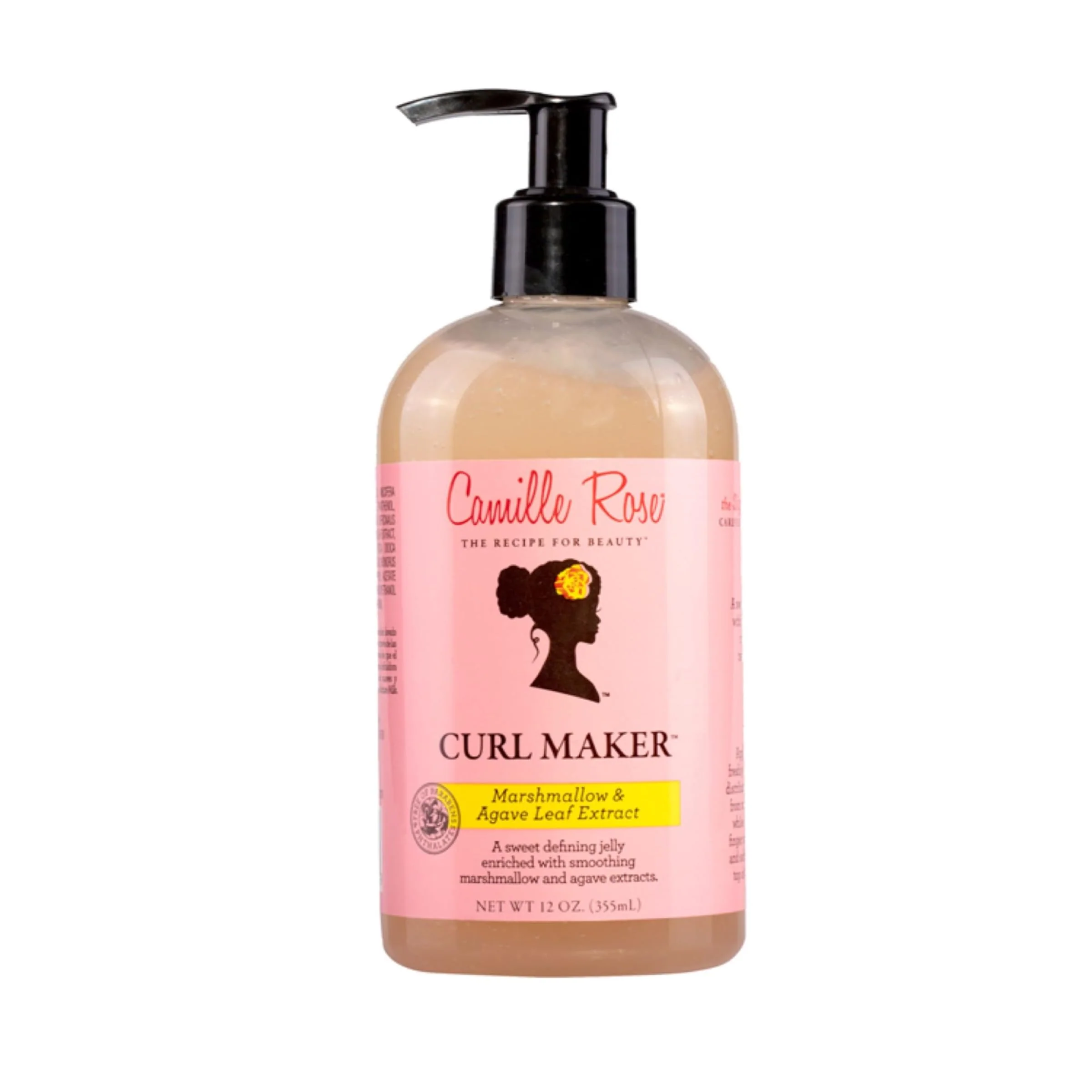 Flexible Camille Rose Curl Maker Smoothing and Nourishing Curly Hair Gel with Aloe for All Hair Types and Textures 12 fl oz High-End