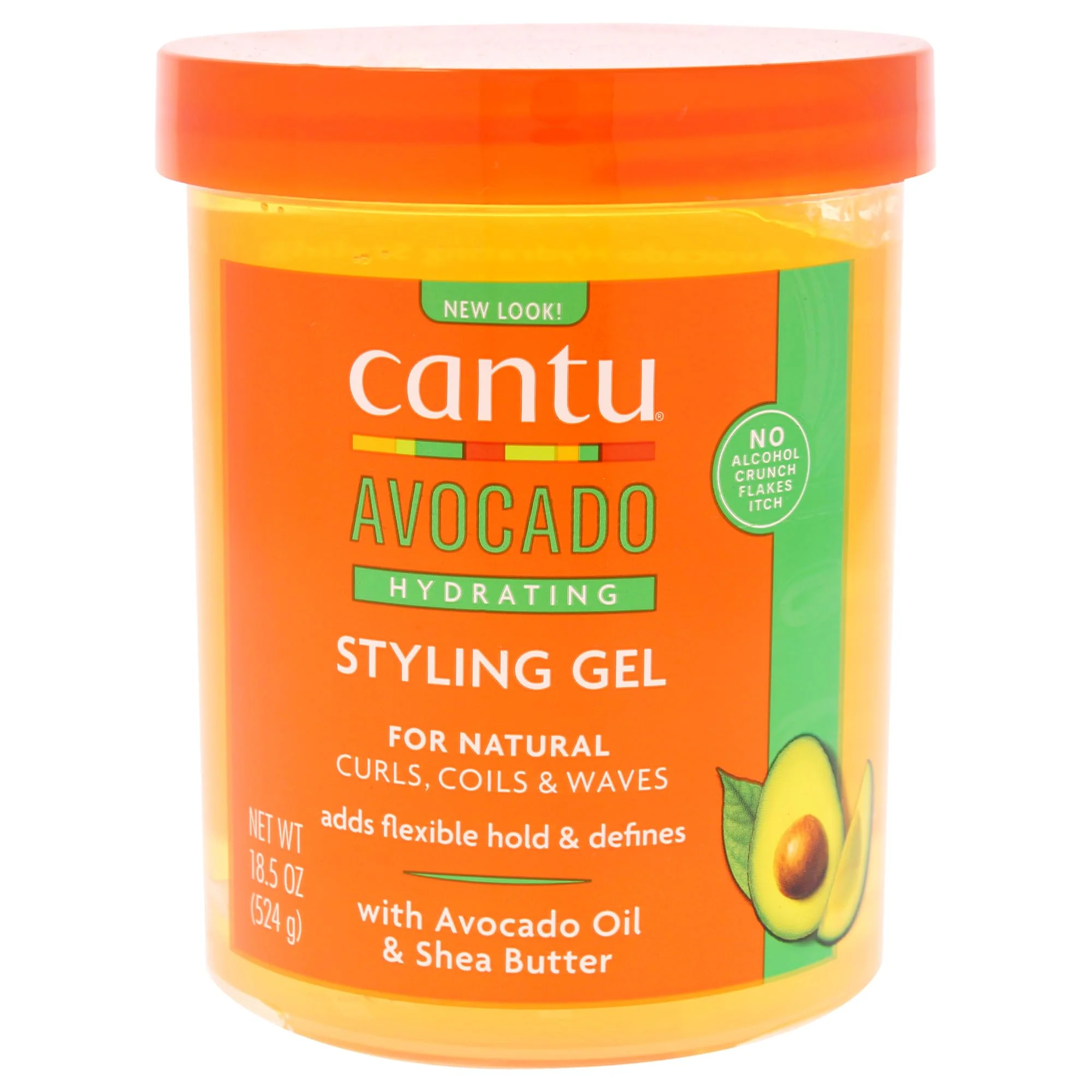 Fast Cantu Avocado Paraben- Hydrating Styling Gel 18.5 Ounce Healthy