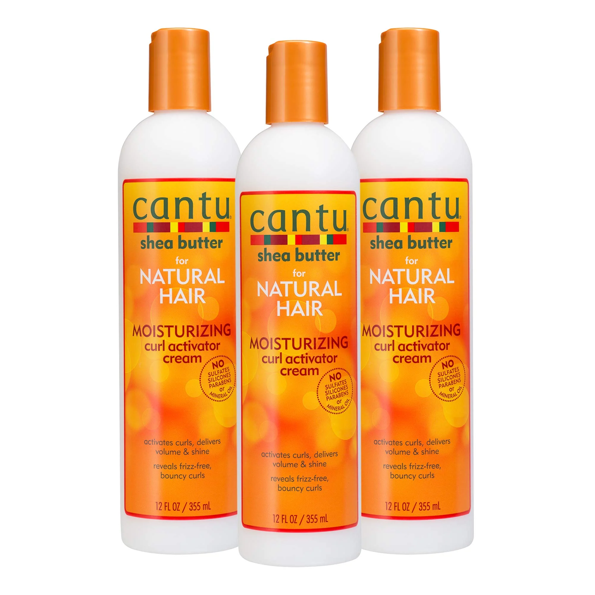 Sophisticated Cantu Shea Butter for Natural Hair Moisturizing Curl Activator Cream 36 Ounce 3-pack Artisan
