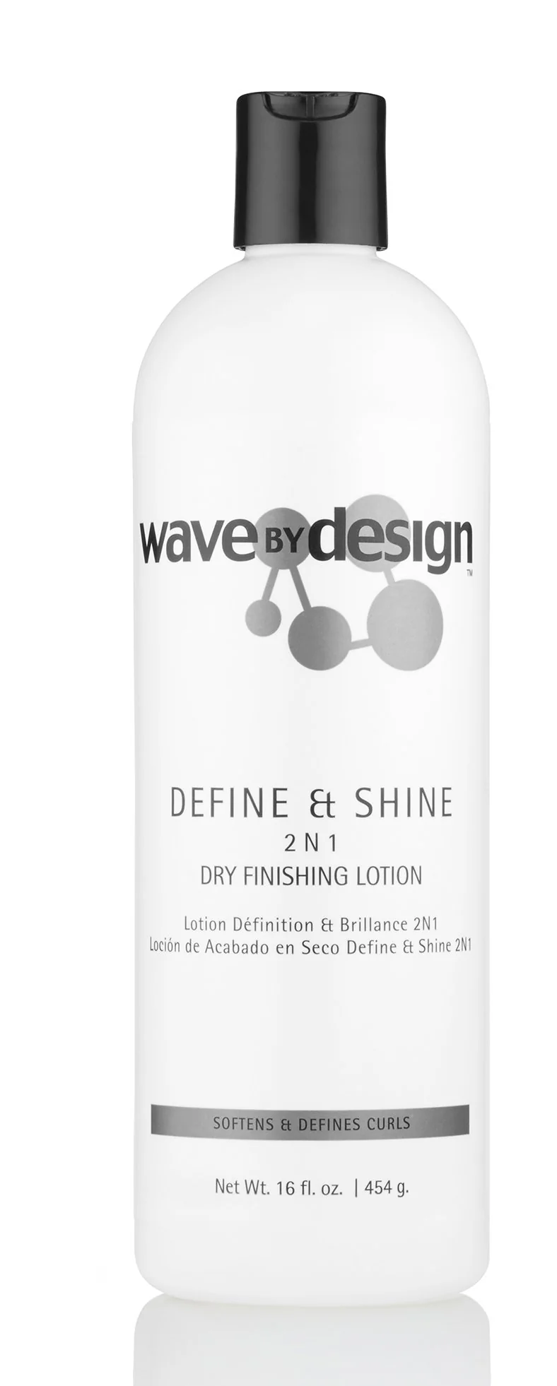 World-Class Design Essentials Define Shine 2-N-1 Dry Finishing Lotion for Frizzy and Curling Hair 16 Ounce Secure