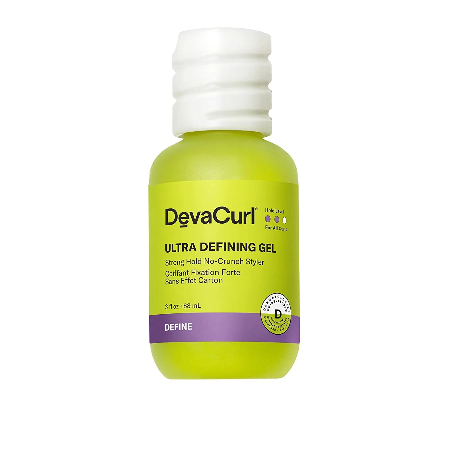 Professional DevaCurl Ultra Defining Gel Strong Hold Non-Crunch Styler 3 fl. oz Stylish