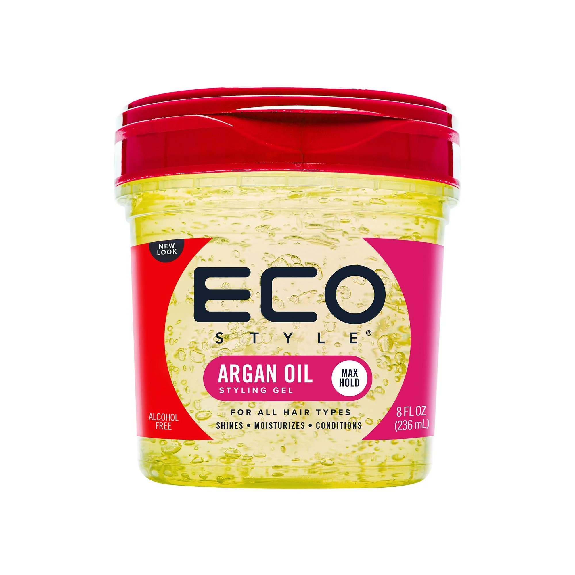 Modern Eco Style Moroccan Argan Oil Styling Gel - Promotes Healthy Hair - Nourishes And Repairs - Delivers Long Lasting Shine - Provides Maximum Hold Traditional