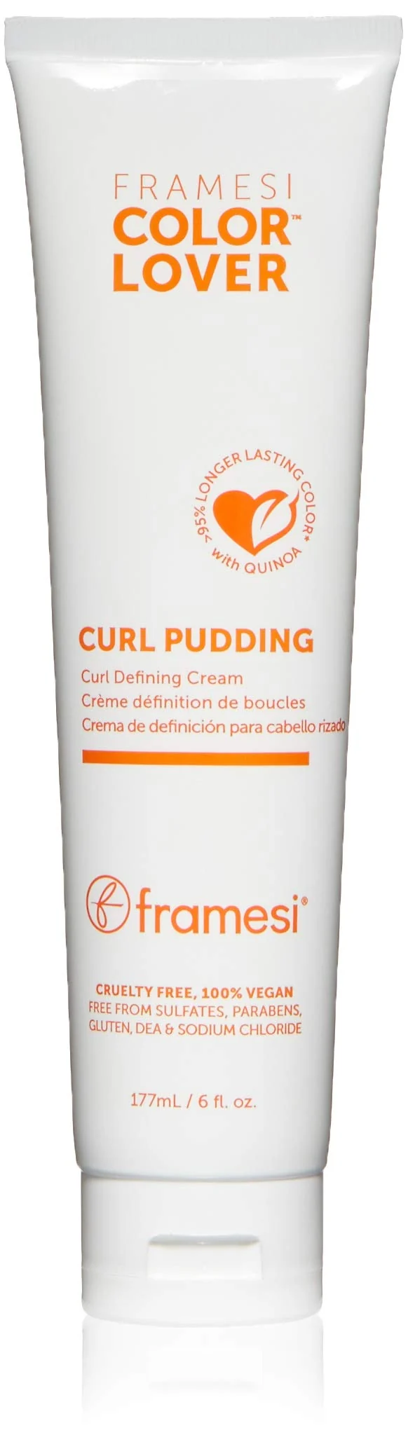 Premium Material FRAMESI Curly Hair Care Color Lover Curl Pudding Styling Cream Curl Defining Cream Separates Curls Tames Frizz 6 fl oz Vegan Color Modern