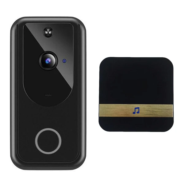 Versatile Maxbell 1080P HD Video Doorbell Wide Angle No Hard-Wiring Battery Powered for Home Black Organic