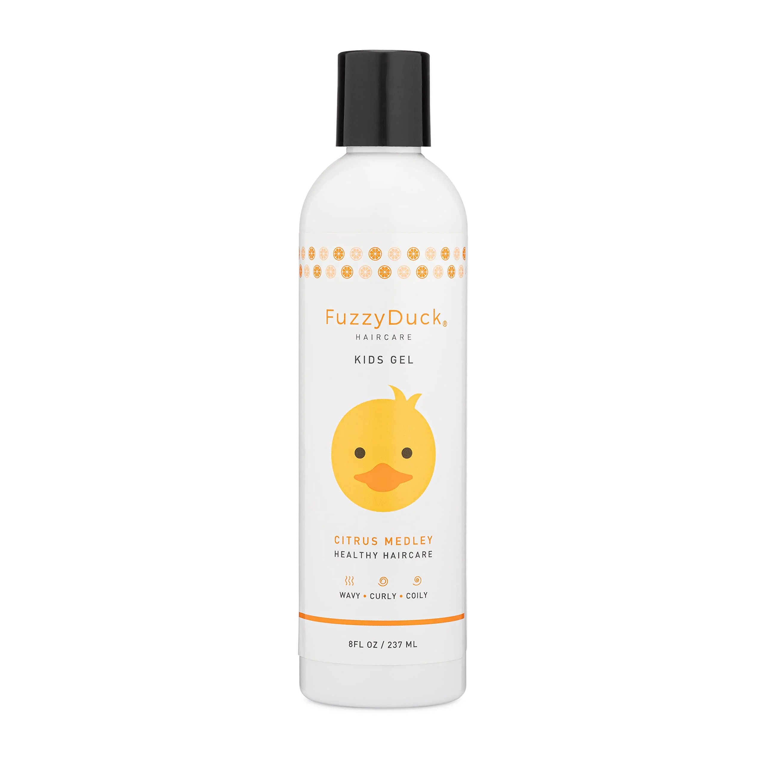 Convenient FuzzyDuck Kids Hair Gel - Curl Defining Gel for Girls Boys with Frizz Control Light Hold Water-Soluble Formula Made with Aloe Sea Botanicals User-Friendly