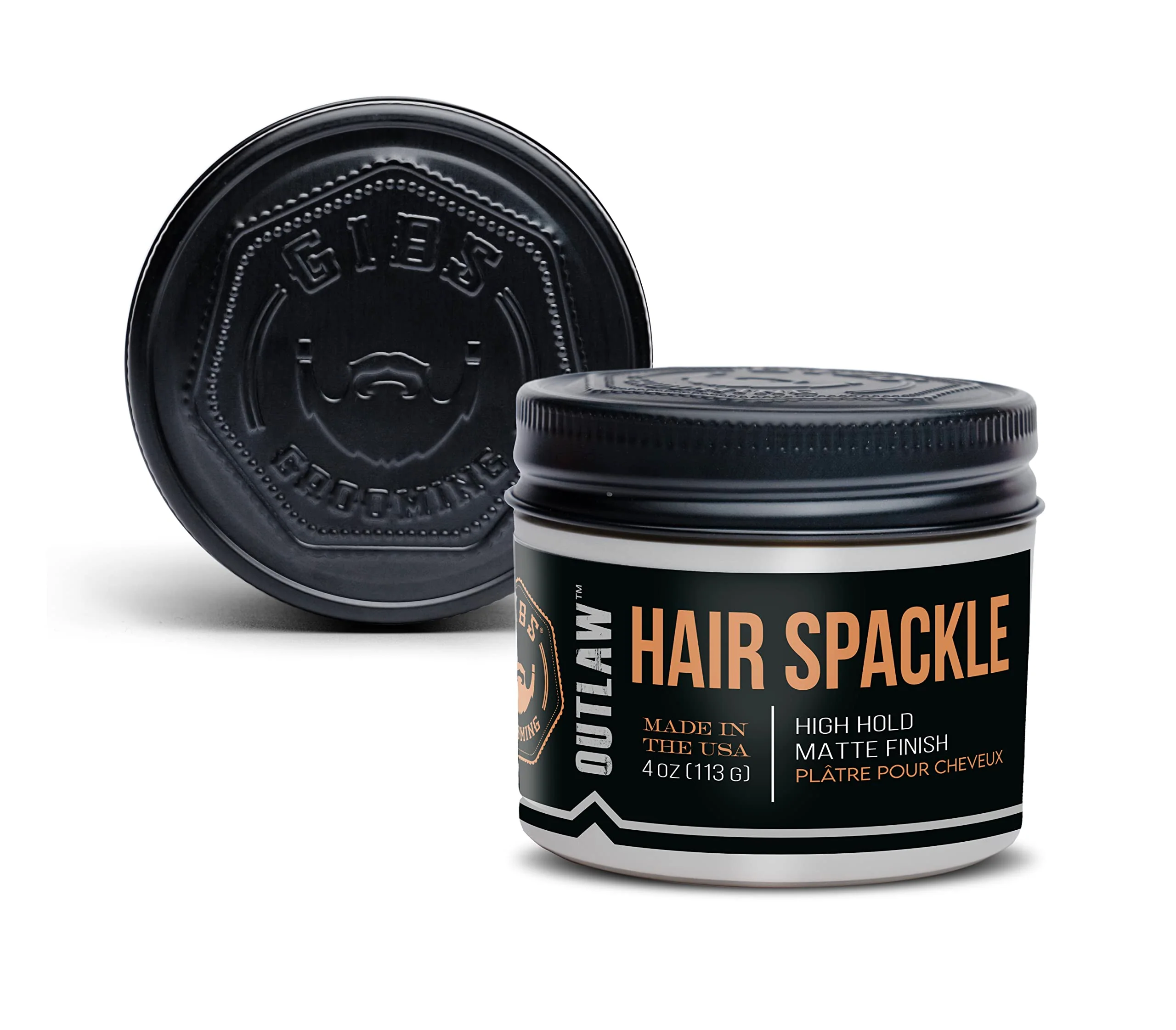 Premium Material GIBS Outlaw Hair Spackle - High Hold - Matte Finish - 4oz Proven