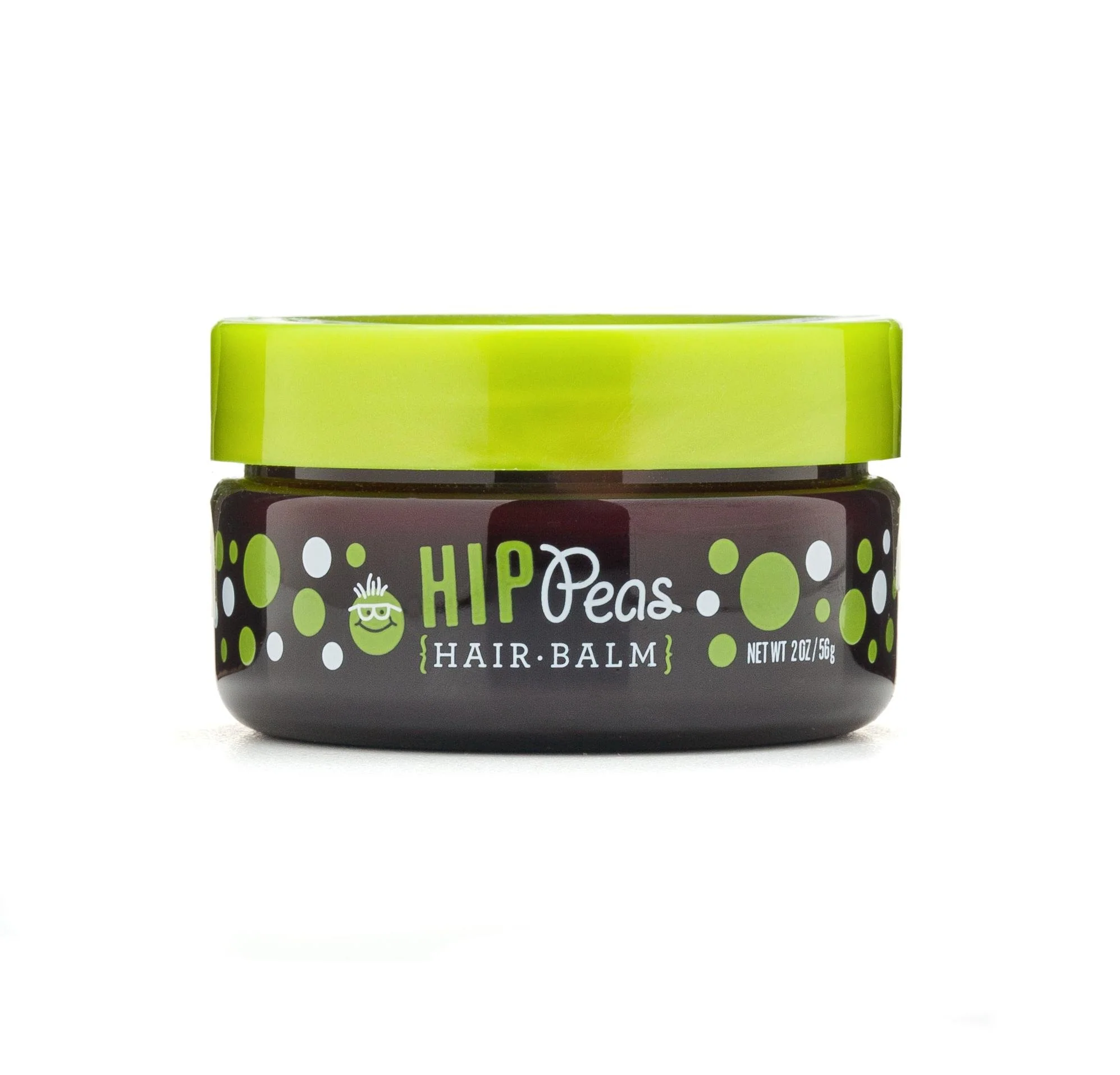 Long-Lasting Hip Peas Natural Hair Styling Balm Gel Pomade - Light Hold 2 oz jar Secure