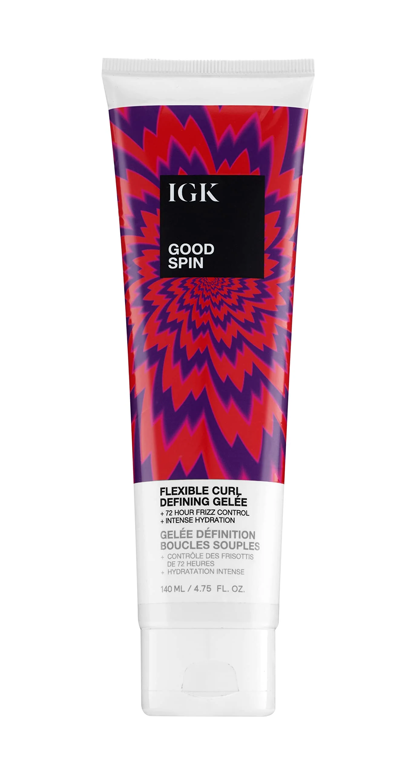 Authentic IGK GOOD SPIN Flexible Curl Defining Gelee Hydrating Frizz Control Hold Vegan Cruelty 4.75 Oz Reliable