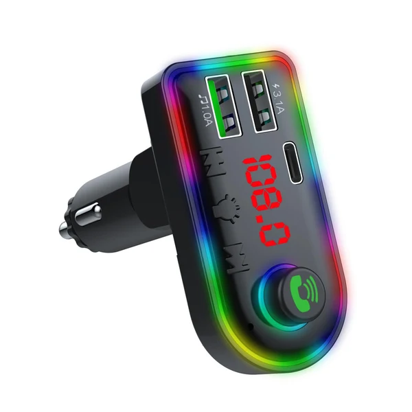 Innovative Maxbell Car Charger Bluetooth 5.0 FM Transmitter Fast Charge Receiver Music Player Trendy
