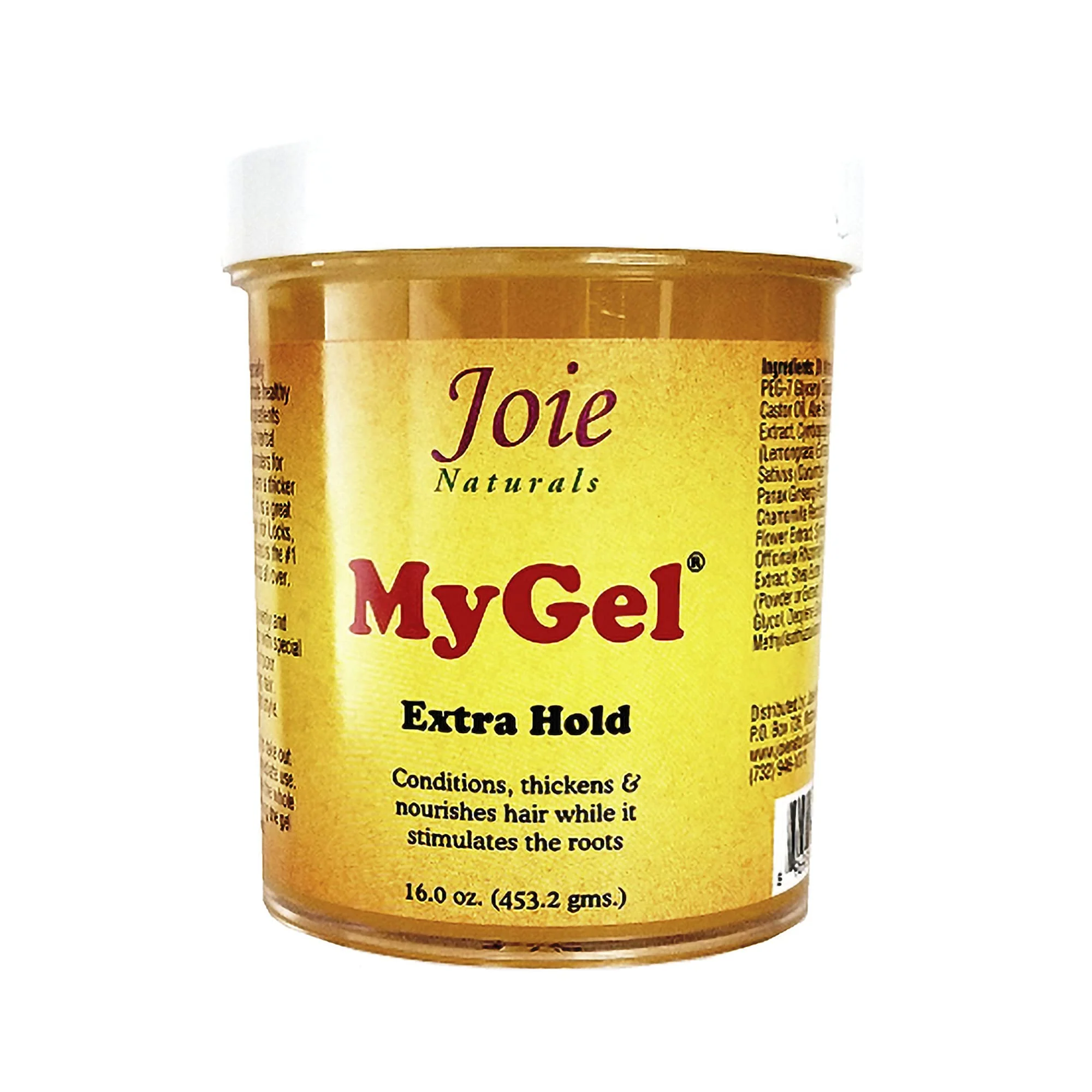 Original Design Joie Naturals MyGel Extra Hold - Hair Gel for Men Women - Styling Gel for Curly Hair 16 Ounces Eco-Friendly