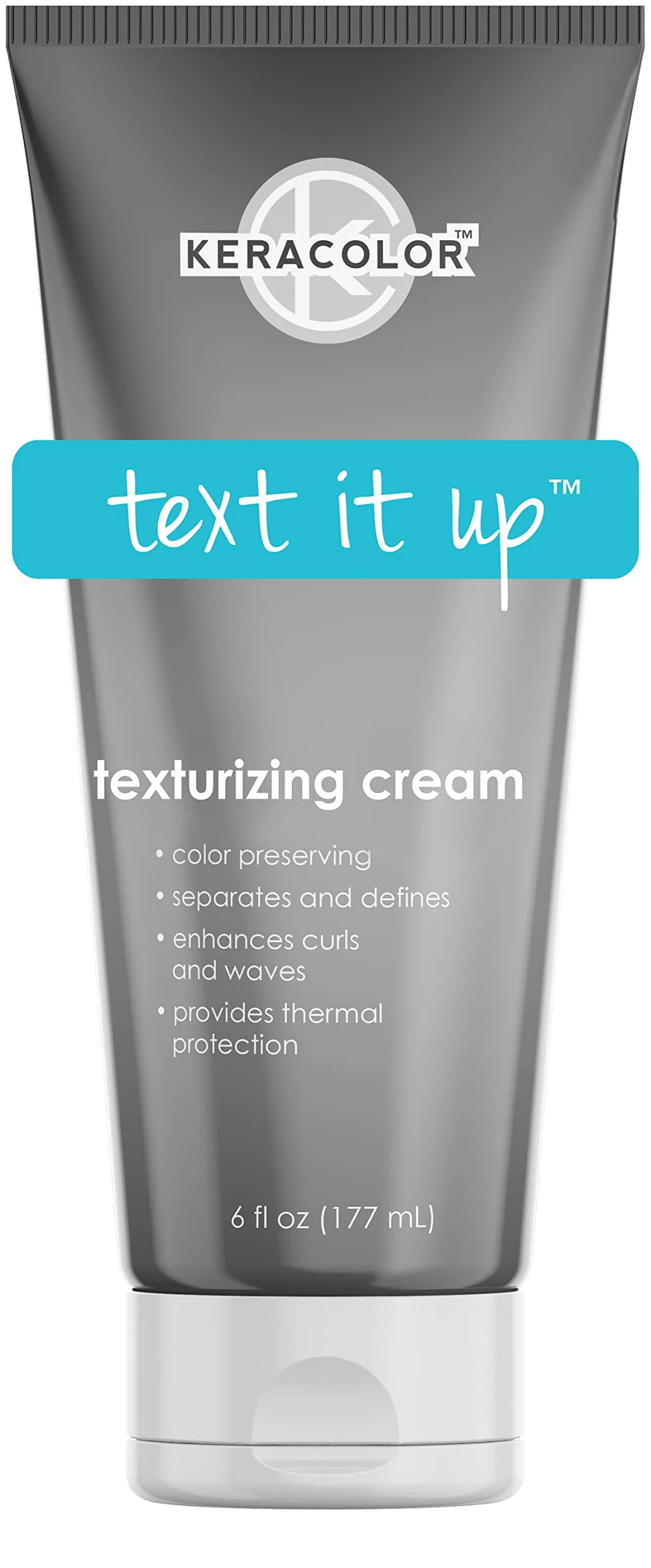 Fine Keracolor Texturizing Cream for Curly Hair Color Preserving Enhances Curls Waves Provides Heat Protection 6 Fl Oz Certified