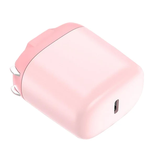 Traditional Maxbell Mini Foldable Phone Charger Adapter Fast Charging for iPhone12 for iOS Pink Recyclable
