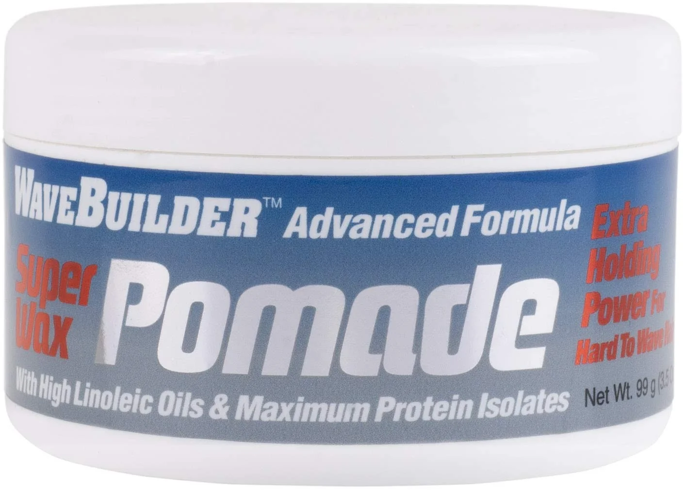 Elegant WAVEBUILDER Advanced Formula Super Wax Pomade 3.5 OZ Enhanced