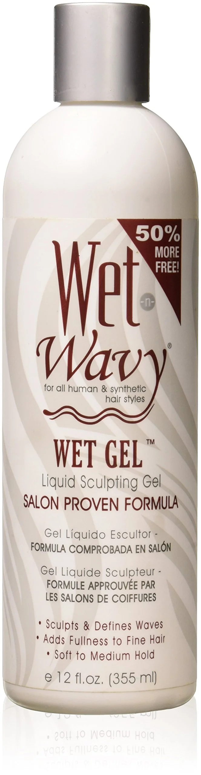 User-Friendly Wet-n-wavy Wet Gel Liquid Sculpting Gel Salon Proven Formula 12 Oz Exclusive