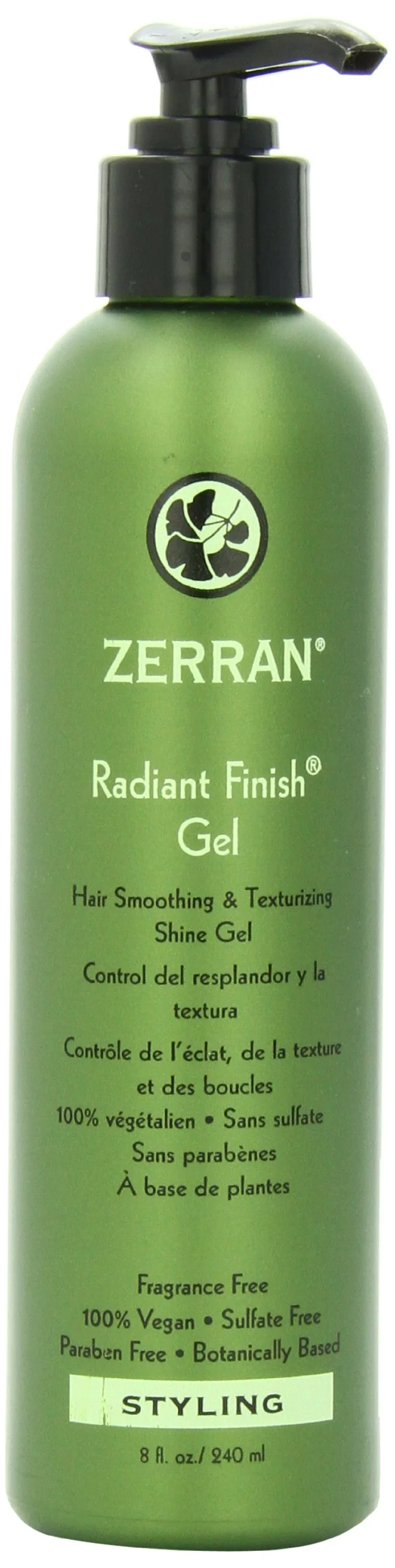Comfortable Zerran Radiant Finish Hair Gel 8 Ounce Safe
